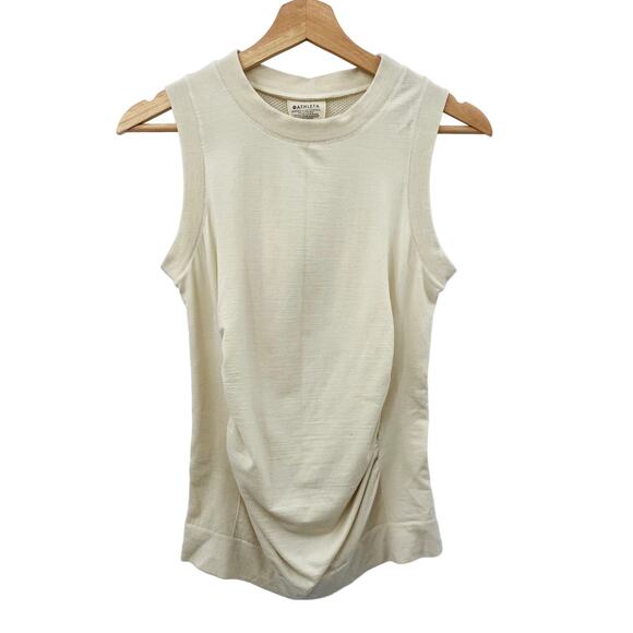 Athleta cream wool blend sleeveless top - Picture 1 of 5